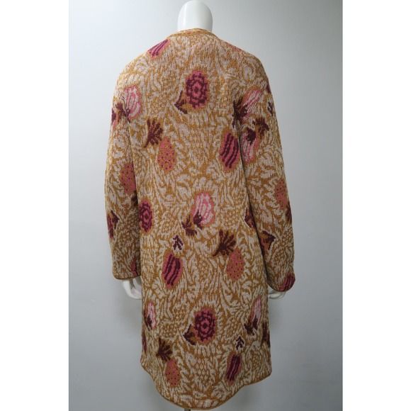 Vintage Neiman Marcus Adrienne Vittadini Gold Mettalic Cardigan Sweater - Picture 5 of 6